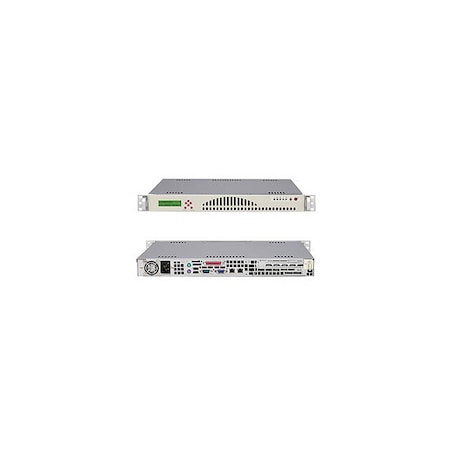 Supermicro Supermicro SC512L-260B-LCD Chassis - Rack-mountable - Black CSE-512L-260B-LCD